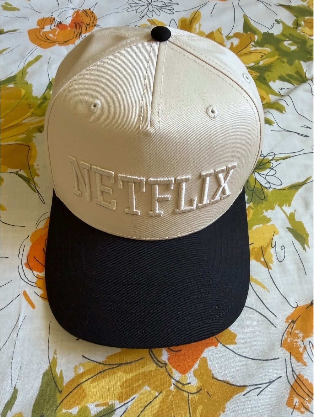 Netflix Embroidered Two-Tone Baseball Snapback Cap